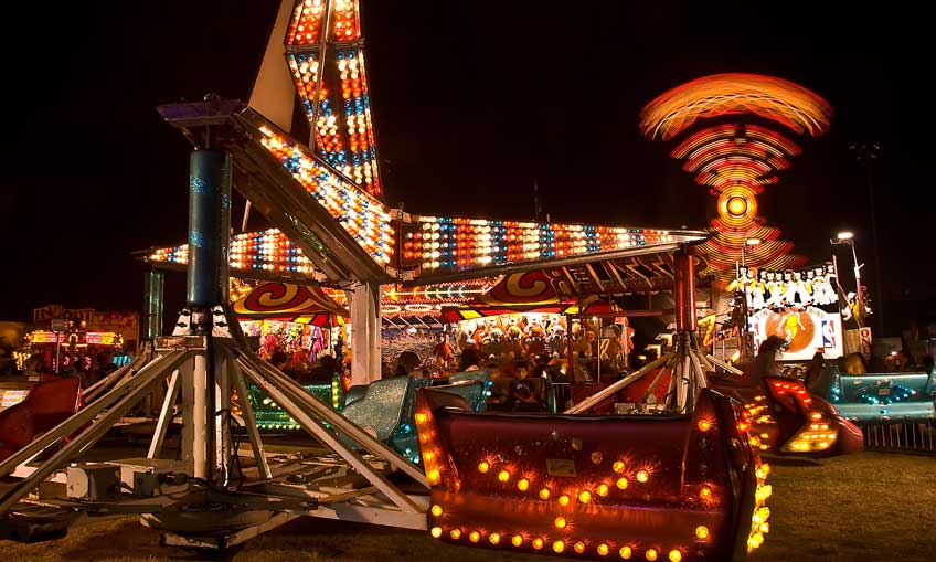 Funfair Sizzler Ride for hire Brisbane