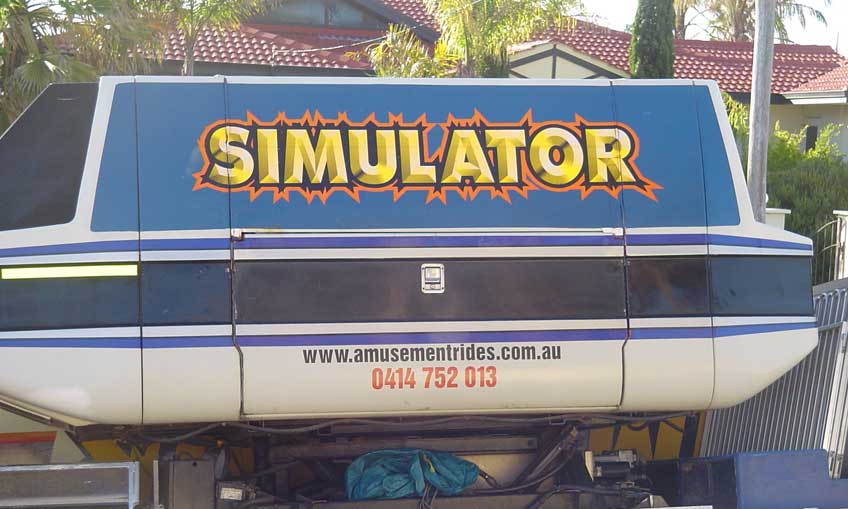 James Doyle Simulator Ride for hire Perth