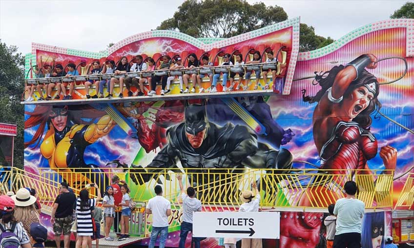 Jubilee Amusements Super Hero ride for hire Sydney