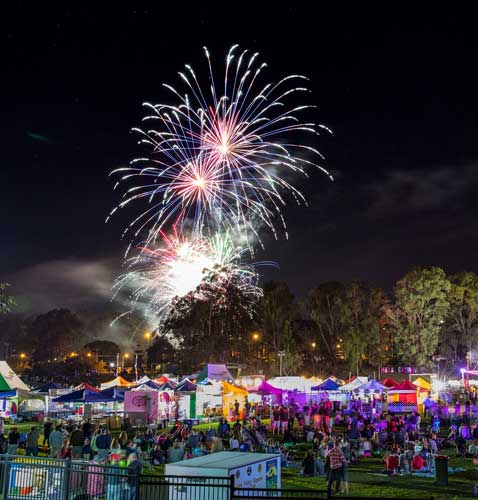 Hills Carnivale fireworks